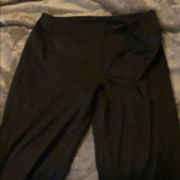NWT Su&Lola size Large high rise black leggings - Picture 2 of 5